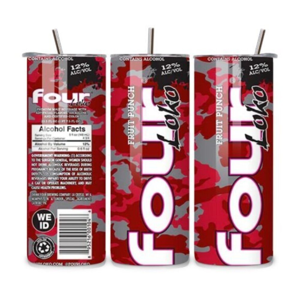Four Loko Fruit Punch 20oz Stainless Steel Tumbler